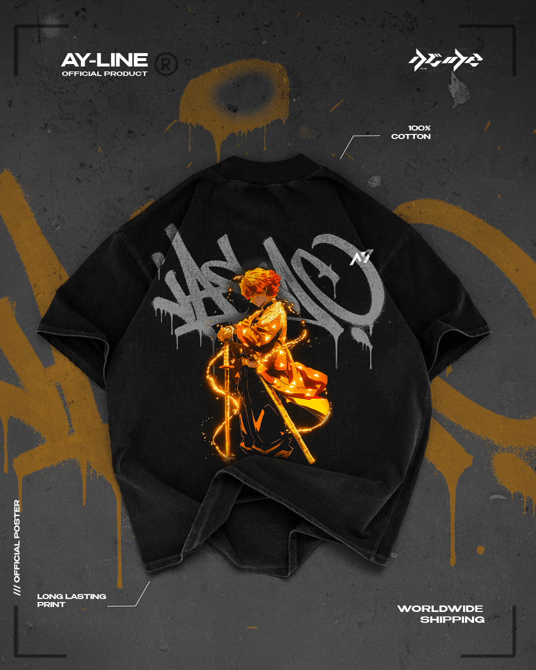 T-shirt Streetwear Lightning Soul